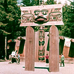 Totem poles in Totem Park